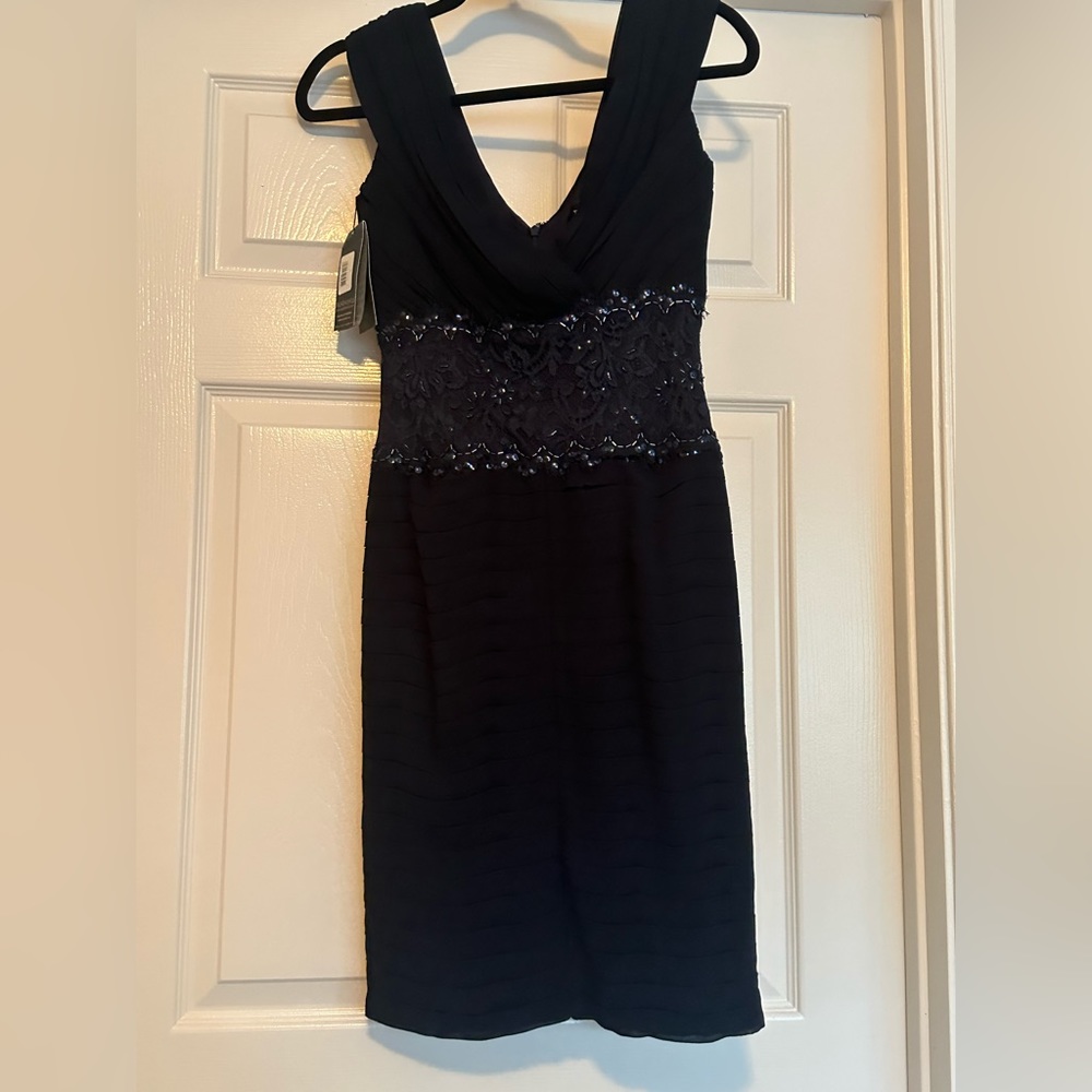 Dark blue cocktail dress